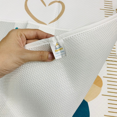 Tấm Lót Chống Thấm Cao Cấp 100% Cotton Organic Manny, 4 Lớp, Bề Mặt Siêu Thấm Hút, Mềm Mại, Thoáng 50*70cm (Có đo chiều cao)
