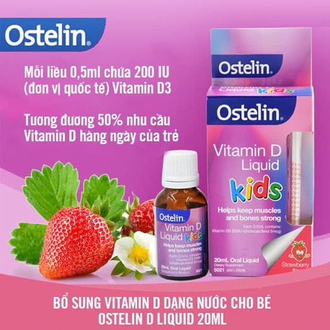 OSTELIN KIDS VITAMIN D3 LIQUID - ÚC 20ml