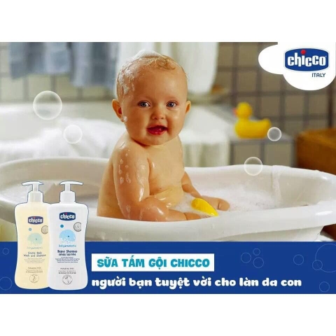 Sữa Tắm Gội Chicco Chiết Xuất Yến Mạch 0M+ (200ml - 500ml)