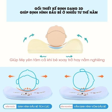 GỐI CHỐNG MÉO ĐẦU BABY MOOV