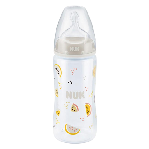 Bình sữa NUK Premium Choice+ Nhựa PP cNúm ti dẹt chỉnh nha S1-M