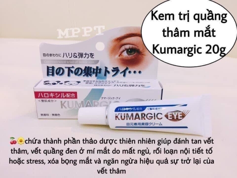 Kem Kumargic Eye 20g của Nhật Hỗ Trợ Cải Thiện Thâm Quầng Mắt