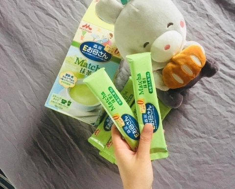 Sữa bầu cung cấp dinh dưỡng Morinaga Nhật Bản vị Matcha, Trà sữa, Cafe