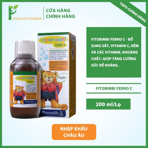 FITOBIMBI FERRO C - SIRO BỔ SUNG SẮT CHO TRẺ