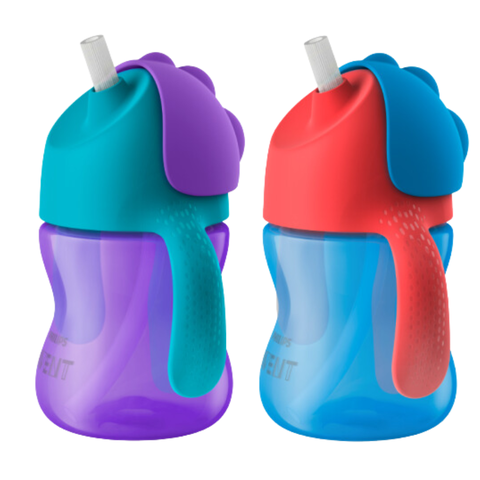 Bình tập uống Philips Avent có ống hút 200ml cho bé từ 9m SCF796/00