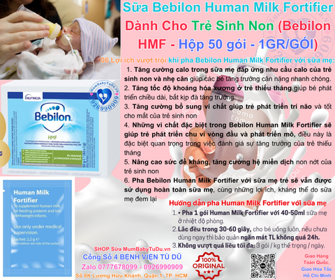 Bebilon HMF Chính Hãng 2025: Review, Giá Bán, Thành Phần, Lợi Ích, Cách Pha Bột Bổ Sung Sữa Mẹ Cho Trẻ Sinh Non, Nhẹ Cân, Thiếu Tháng, Suy Dinh Dưỡng
