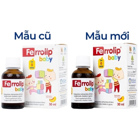 Siro Ferrolip Baby Bổ Sung Sắt Hỗ Trợ Tạo Hồng Cầu Hương Đào 30ml Dạng Nhỏ Giọt (Từ 0 Tháng) 2026 – Siro Bổ Sung Sắt Cho Bé Sơ Sinh Thiếu Máu Thiếu Sắt Tăng Cường Hấp Thu Sắt An Toàn Dễ Uống Chính Hãng Ý Giá Rẻ