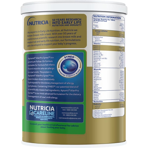 Sữa Aptamil AllerPro Syneo Số 2 900g – Giải Pháp Tốt Nhất Cho Bé Dị Ứng Đạm Sữa Bò 6-12 Tháng