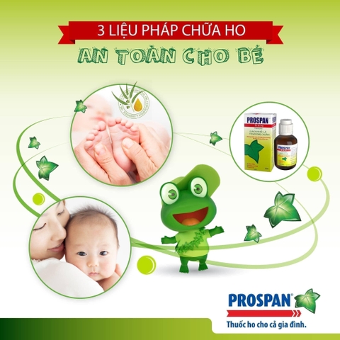 Sirô ho prospan Đức chiết xuất tự nhiên an toàn cho trẻ em