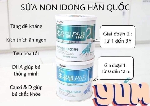 SỮA NON,  SẮT & VITAMIN MEN ILDONG HÀN QUỐC CHO BÉ