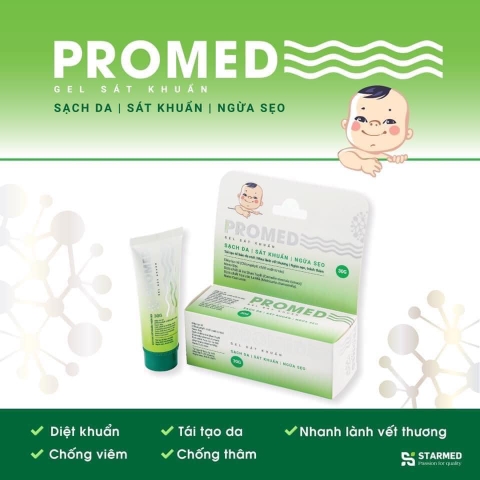 Gel sát khuẩn PROMED SẠCH DA - KHÁNG KHUẨN - NGỪA SẸO
