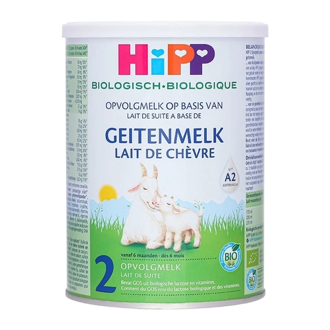 Sữa Dê HiPP Organic Số 2 400g Cho Bé Dị Ứng Đạm Sữa Bò 2026 – Sữa Dê Hữu Cơ Đức Beta-Casein A2 Dễ Tiêu Hóa Giảm Đầy Hơi Táo Bón Bổ Sung DHA ARA Hỗ Trợ Trí Não Miễn Dịch Chính Hãng 