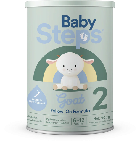 Sữa Dê Baby Steps Số 2 Lon 900g Cho Trẻ Từ 6-12 Tháng Dị Ứng Đạm Sữa Bò 2026 – Sữa Dê Baby Steps Không Đạm Sữa Bò Không Lactose An Toàn Tăng Cân Hỗ Trợ Tiêu Hóa Miễn Dịch Chính Hãng New Zealand 