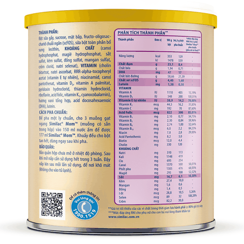 Sữa Bột Bầu Similac Mom Hương Vani 400g