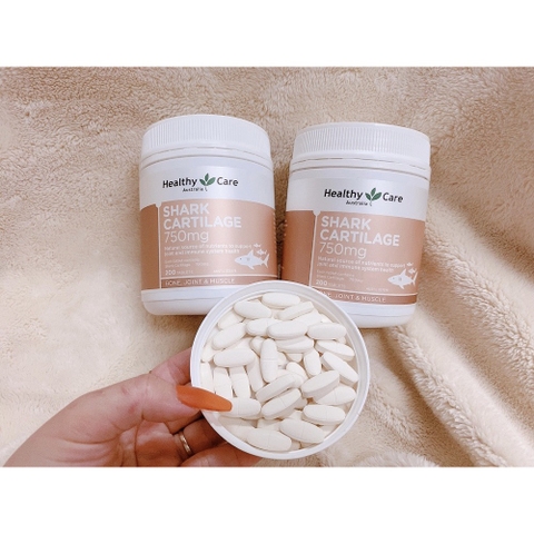 [Date T1.25] Viên uống sụn vi cá mập Healthy Care Shark Cartilage 750mg của ÚC