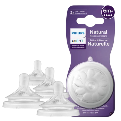 Set 2 núm ti Philips Avent Natural Response số 5 cho bé từ 6m+ (New Version)