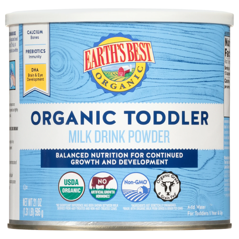 Sữa Bột Earth’s Best Organic Toddler Milk Drink Powder 595g Cho Bé Trên 12 Tháng