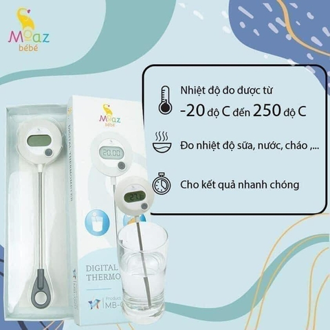 Nhiệt kế đo sữa Moaz Bébé MB - 020