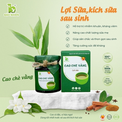 Cao Chè Vằng Lợi Sữa Bảo Nhiên Kích Thích Tuyến Sữa Mẹ Sau Sinh