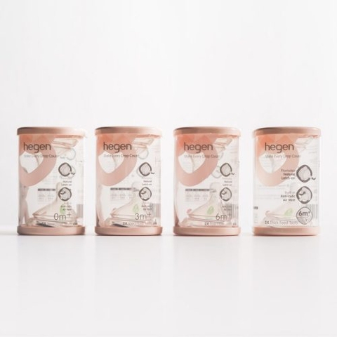 Bộ 2 Núm ti Hegen size S số 1 từ 1 – 3 tháng Fullbox