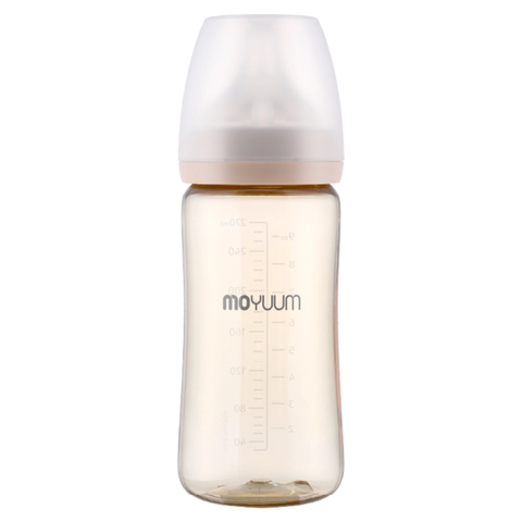 Bình sữa PPSU Moyuum - Trơn - 270ml - Kèm núm 2 từ 2 tháng tuổi