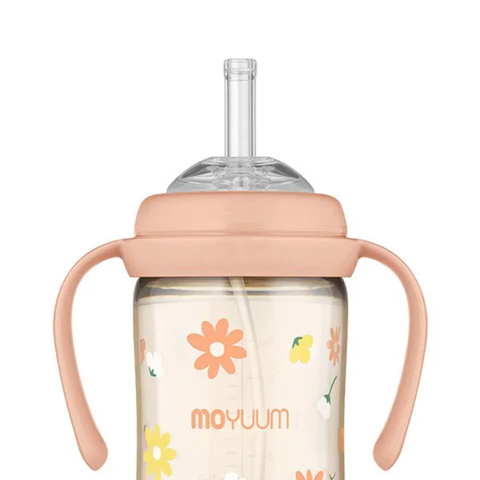 Bộ phụ kiện chuyển đổi bình ống hút Moyuum Màu hồng san hô 5 Chi tiết từ 6 tháng tuổi