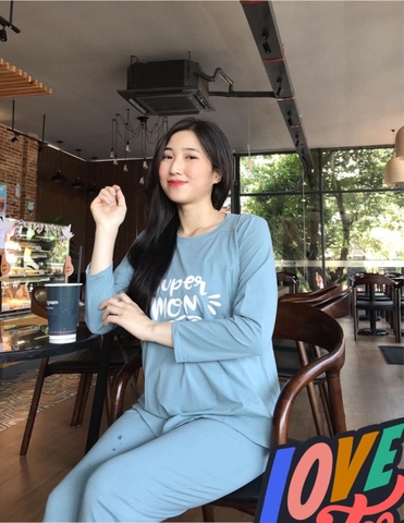 BỘ ĐỒ THUN MẶC BẦU VÀ SAU SINH THIẾT KẾ CHO BÉ TI