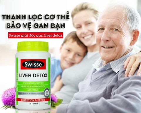 Viên uống Giải Độc Gan Swisse Ultiboost Liver Detox 120 viên - Úc