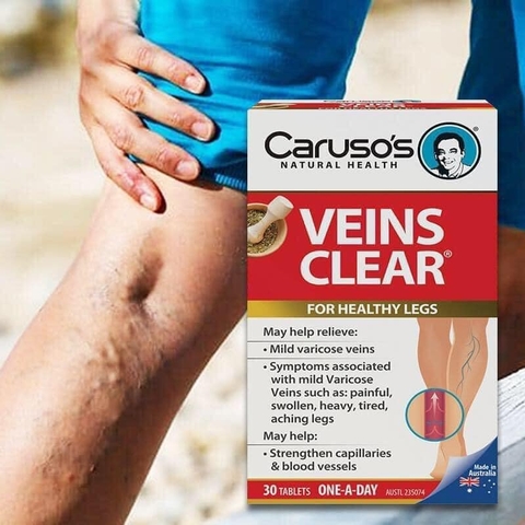 Kem Bôi Giãn Tĩnh Mạch Carusos Veins Care Cream 75Gr Của Úc