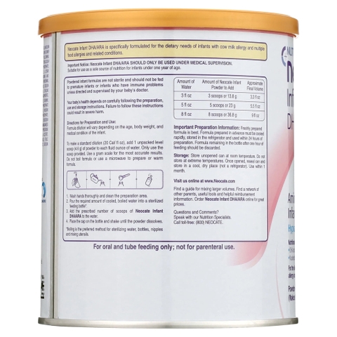 Sữa Neocate Infant DHA/ARA 400g Chính Hãng : Review Chi Tiết, Giá Bán, Thành Phần, Lợi Ích, Cách Pha Cho Bé Dị Ứng Đạm Sữa Bò Nặng, Rối Loạn Tiêu Hóa, Viêm Ruột, Hấp Thu Kém