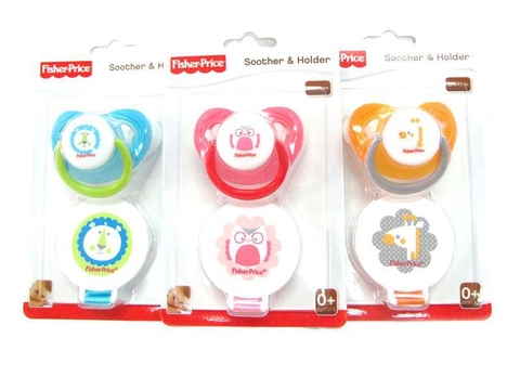 Núm/ti giả silicone kèm dây đeo Fisher Price