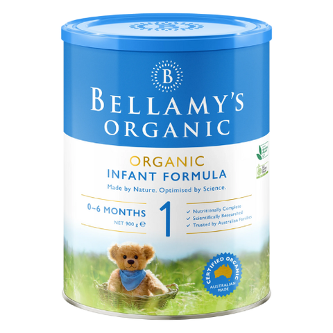 Sữa Hữu Cơ Bellamy’s Organic Classic số 1 (Đạm A1) cho bé từ 0-6 tháng Hộp 900g