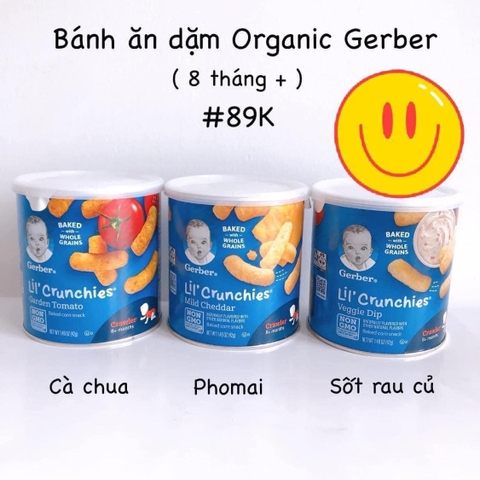 Bánh ăn dặm Gerber lùn đủ vị