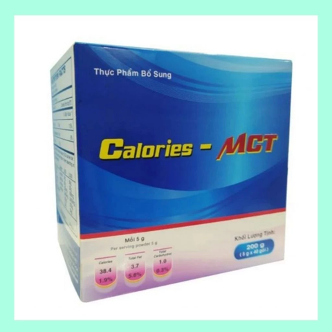 Bột Pha Calories-MCT 5g Bổ Sung Năng Lượng (Hộp 40 Gói): Giải Pháp Tăng Cân Vượt Trội Cho Trẻ