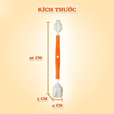 Dụng Cụ Rửa Bình Sữa Wesser Rửa Núm Ty Đa Năng 2 Đầu Mút Hiệu Quả Hơn Với Bình Sữa Cổ Hẹp