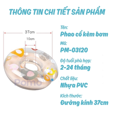 Phao nâng cổ tập bơi Umoo kèm đồ bơm