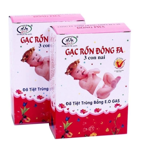 Băng Rốn Đông Fa, Gạc Rốn Cho Trẻ Sơ Sinh (Hộp 3 Miếng)