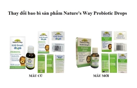 Siro Uống Nature's Way Kids Smart Drops Probiotic Bổ Sung Men Vi Sinh Cho Bé 20ml - Hàng nội địa Úc