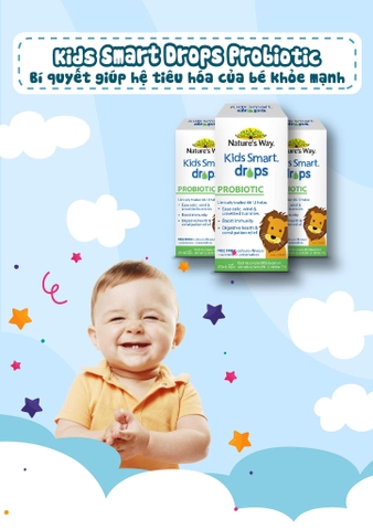 Siro Uống Nature's Way Kids Smart Drops Probiotic Bổ Sung Men Vi Sinh Cho Bé 20ml - Hàng nội địa Úc