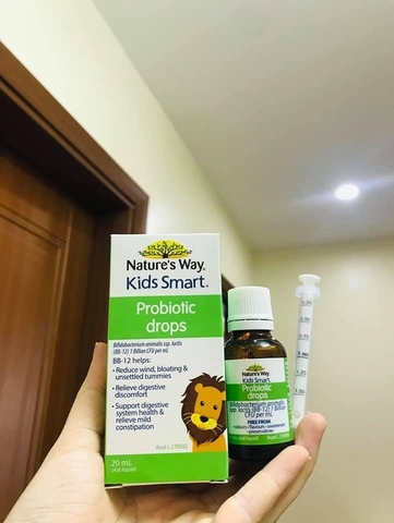 Siro Uống Nature's Way Kids Smart Drops Probiotic Bổ Sung Men Vi Sinh Cho Bé 20ml - Hàng nội địa Úc