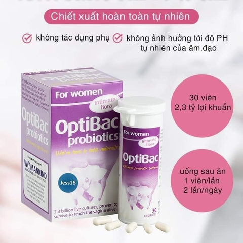 Men vi sinh Optibac tím dành cho phụ nữ - Optibac For Women