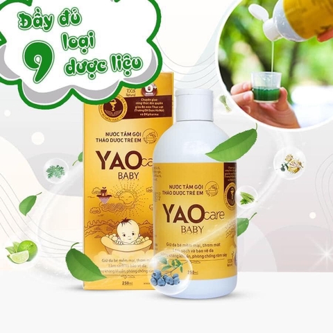 Nước tắm bé thảo dược Yaocare Baby 250ml - DK Pharma