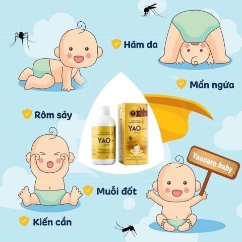 Nước tắm bé thảo dược Yaocare Baby 250ml - DK Pharma