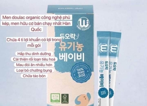 MEN VI SINH DUOLAC ORGANIC HÀN QUỐC HỖ TRỢ TIÊU HÓA