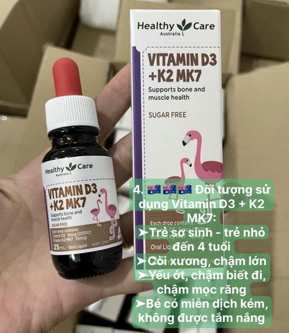 Vitamin D3 K2 MK7 Healthy Care Úc