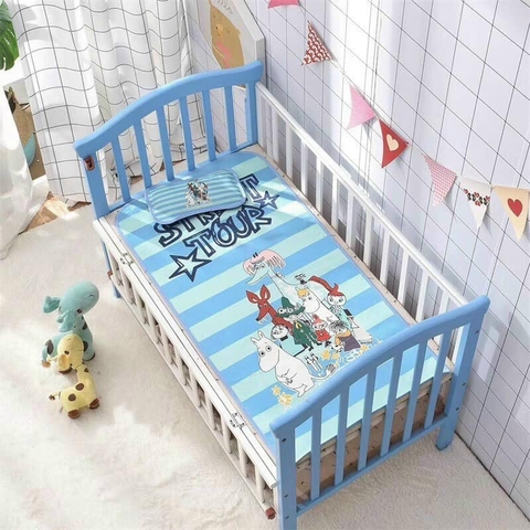 CHIẾU LỤA ĐIỀU HÒA 3D MUSLIN TREE KÈM GỐI THOÁNG KHÍ CHO BÉ SƠ SINH