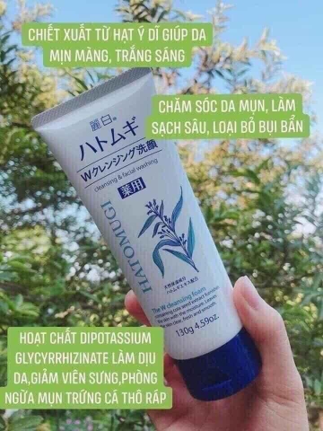 Sữa rửa mặt ý dĩ hatomugi Naturie Nhật Bản