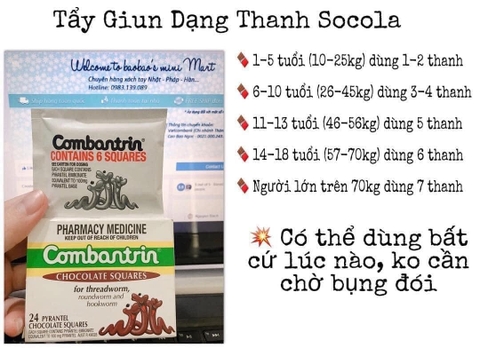 Ô tay giun socola Úc cho bé trên 1 tuổi