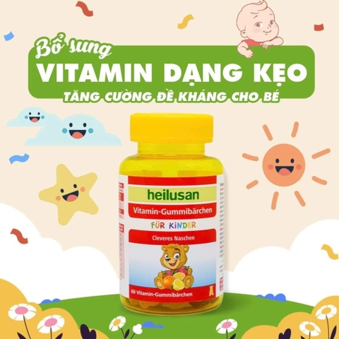 Kẹo Dẻo Gấu Heilusan Vitamin Gummibärchen (60 viên)