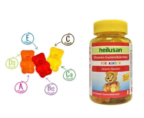 Kẹo Dẻo Gấu Heilusan Vitamin Gummibärchen (60 viên)